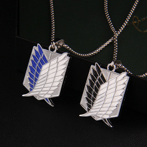 Accesorios <span class=keywords><strong>de</strong></span> anime <span class=keywords><strong>de</strong></span> moda ataque a Titán collar Survey Corps Wings of Freedom colgante collar ataque a Titán - Product Image 2