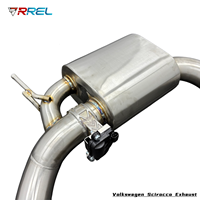 Système d'échappement Catback en acier inoxydable avec silencieux pour Volkswagen Scirocco 2.0T 2010-2017, tuyau d'échappement haute performance