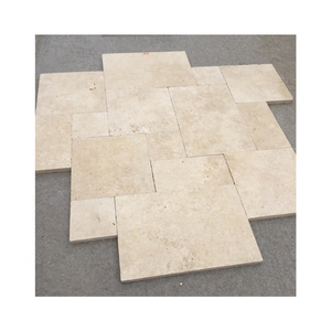 NMA Venta al por Mayor de Baldosas de Mármol Natural Travertino Turco Blanco Marfil con Patrón Francés Moderno, Superficie Pulida/Acristalada, para Uso Interior/Exterior - Product Image 5
