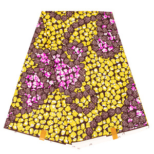 Tissus Cire Imprimée à Motif <span class=keywords><strong>Personnalisé</strong></span> 100% Coton Ankara, Tissus Africains Cire Golden Grand pour Vêtements - Product Image 5