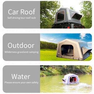 Tente gonflable imperméable pour <span class=keywords><strong>camping</strong></span> en plein air, tente de toit de voiture, <span class=keywords><strong>pièces</strong></span> de tente pneumatique, installation rapide, accessoires pour attelage de remorque familial pour voyages en autonomie - Product Image 5