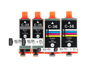 Cartouche d'encre jet d'encre MaiGe PGI-35 PGI35 PGI-35BK CLI-36C CLI36C compatible avec <span class=keywords><strong>Canon</strong></span> <span class=keywords><strong>PIXMA</strong></span> <span class=keywords><strong>IP100</strong></span> IP110 IP100B - Product Image 2