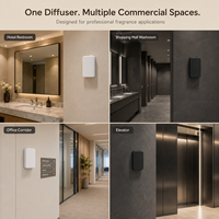 Diffuseur d'huiles essentielles mural sans fil SCENTSEA à piles, machine à parfum sans eau à air froid pour hall et chambre