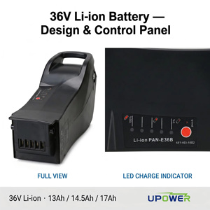Batería de Litio para Bicicleta Eléctrica ULi <span class=keywords><strong>36V</strong></span> PAN-E36B 13Ah 14.5Ah 17Ah para PAN Ebike, Paquete de Baterías de Iones de Litio, Serie Raleigh, Serie Kalkhoff Flyer - Product Image 2