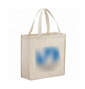 Bolsa de Mano Reutilizable Impermeable de PP Tejido con Impresión de Logotipo Personalizado, Bolsa de Compras Portátil de Moda, Fabricante - Product Image 2