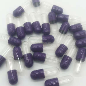 Cápsulas vazias certificadas <span class=keywords><strong>Halal</strong></span> luz-verde escuro-verde tamanho 0 cápsulas da gelatina separou o logotipo customizável - Product Image 3