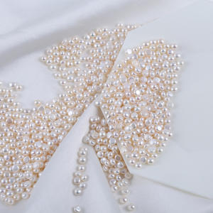 Perlas Naturales de Agua Dulce de 40 cm de Largo, Color Verde Pavo Real, 3-4 mm, para Manualidades, Cuentas Sueltas - Product Image 4