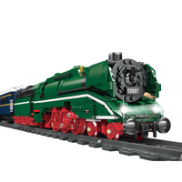 Mould King 12007S Motorlu BR18 Alman Ekspres Tren Modeli Tren Blokları Yüksek Kalite Uygun Fiyat Blok Eğitici Oyuncaklar