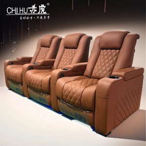 <span class=keywords><strong>Prix</strong></span> de gros lumière LED home cinéma siège auto massage par vibration fauteuil inclinable avec appui-tête automatique fauteuil de cinéma privé - Product Image 1