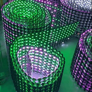 Ngoài trời ban ngày sử dụng 6000nits IP67 RGB tính thấm cao LED linh hoạt lưới màn hình video trong nhà lưới màn hình rèm - Product Image 3