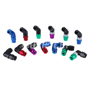 Sumeichi Chất lượng cao ống thủy lực phụ kiện nhôm 45/90 độ nhiên liệu dầu dòng một xoay PTFE Hose End một phụ kiện - Product Image 5