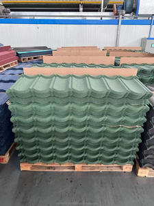 Tuiles de toiture en métal avec pierres colorées de qualité supérieure, tôles de toiture en acier galvanisé ondulé pour la construction - Product Image 5