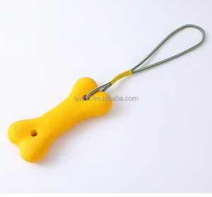 Botvormig hondenspeelgoed 24CM grappig cartoonontwerp gemaakt van EVA milieuvriendelijk schuim huisdier verveling verlichtend speelgoed met touw - Product Image 4