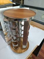 Organisateur d'épices moderne, 20 pots à épices, support rotatif pour comptoir