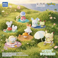 YQ vente en gros Original Pokemoned Pokepeace saisonnier scène tranquille ornements Pikachu Eevee dormir cadeau jouet étui jeux de société