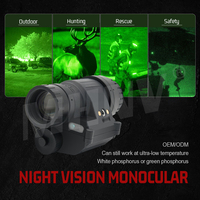 Kacamata Penglihatan Malam MHNV NVG PVS-14 Monokuler Gen 3 Auto-Gated Manual Gain Teleskop Monokuler Genggam Penglihatan Malam