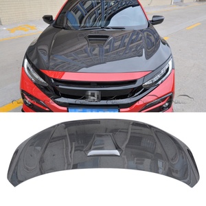 Cubierta de Capó de Motor de Fibra de Carbono Tipo TR para Honda Civic 10ª Gen Si Modelos 2016+ Incluye Tornillos - Product Image 4