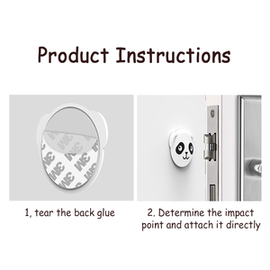 Tope de puerta de seguridad para bebé PRODIGY SD054, parachoques de manija de puerta bonito tipo Animal de silicona colorida - Product Image 6