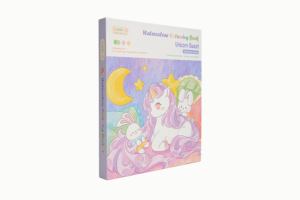 Livre de coloriage <span class=keywords><strong>magique</strong></span> à l'eau réutilisable pour enfants, thème licorne et océan, avec stylo, couverture en papier durable, bloc-notes, commande en gros, cadeaux - Product Image 1