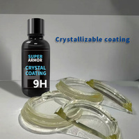 Kit de revêtement céramique graphène 9H haut de gamme, protection professionnelle de la peinture automobile, finition brillante, hydrophobe, anti-rayures