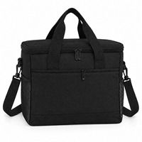 Sac à lunch isotherme personnalisé, en polyester réutilisable avec fermeture éclair et poche avant, vente en gros directe d'usine OEM ODM