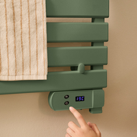 Radiateur Chauffe-Serviettes Électrique Mural en Aluminium, Vente Directe Usine, Livraison Rapide, CE IP24, Idéal Hôtels et Salles de Bain
