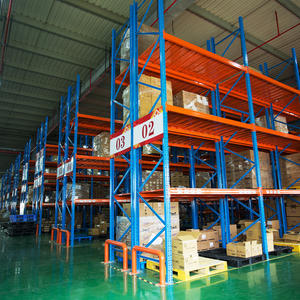 Estantes de almacén industriales de servicio pesado Estante de almacenamiento de estanterías de paletas de acero apilable para fábrica por fabricante Estante de paletas de acero - Product Image 3