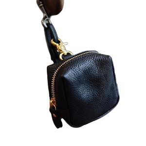 New Nylon Zipper Closure <b>Mini</b> Water Resistant Coin Purse with Wrist Strap for Earphones Lipstick Car Keys Cards - Product Image 6
