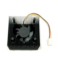 Dissipateur thermique en aluminium CNC personnalisé avec ventilateur de refroidissement pour alimentation électronique et refroidissement LED