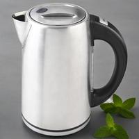 Bouilloire à eau chaude électrique portable conception acier inoxydable vente en gros hôtel moderne 1.7 litres mécanique 2000w