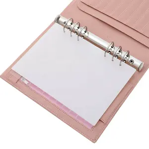 A5 Binder Plastic Transparent Index Divisor Páginas com 12 guias em 6 Ring Bound Personal Agenda Planner como 12 Separadores mensais