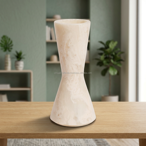 Vase à fleurs en résine époxy design Château du Temps, fait main, pot d'art sculptural, décoration moderne élégante, durable, design intemporel, ensembles - Product Image 1