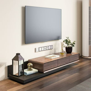 Meuble TV moderne en MDF, design ajustable, prix de gros abordable, pour salon, en bois, support TV, étagère, vente chaude - Product Image 2