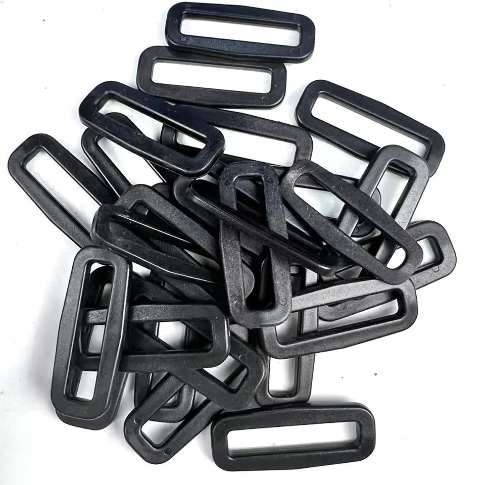 Bucles de plástico Looploc Anillos rectangulares Hebillas ajustables para mochilas Correas Bolsa Accesorios Piezas