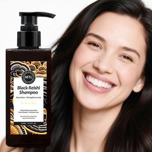 Extractos de plantas orgánicas 250Ml Black Reishi & Fo-Ti Champú espesante Promueve la producción de melanina para el <span class=keywords><strong>tratamiento</strong></span> de canas - Product Image 1