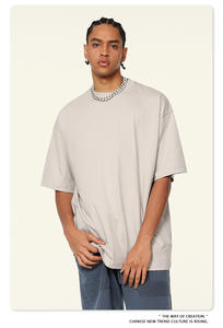 Wholesale Custom Sport Short Sleeve <b>T</b>-<b>Shirt</b> for <b>Men</b> 230G Solid Color Trendy Loose Fit Casual Style for Summer - Product Image 4