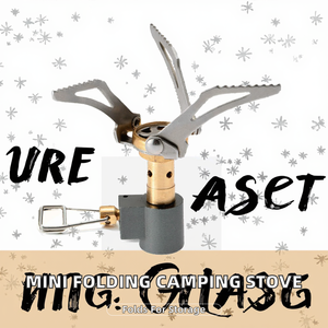 Campingkachel <span class=keywords><strong>Mini</strong></span> Geïntegreerd Opvouwbaar Butaan Handmatig Draagbaar Zakformaat Outdoor Survivaluitrusting Roestvrij staal Aluminiumlegering - Product Image 2