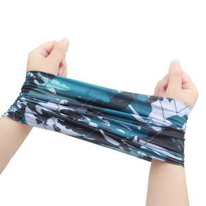 UPF50+ Optionnel, 12 en 1, Bandana extensible personnalisé pour l'extérieur, en polyester et élasthanne, effet rafraîchissant - Product Image 2