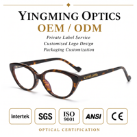 Monture de lunettes en acétate de luxe, montures en acétate de cellulose de haute qualité, montures de lunettes œil-de-chat en acétate, monture optique en TR90