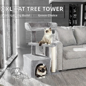 Gran oferta, torre de árbol de gato grande de lujo, madera resistente, estilo moderno, superventas, raspador de Sisal <span class=keywords><strong>para</strong></span> <span class=keywords><strong>gatos</strong></span> - Product Image 4
