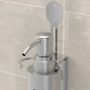 Porte distributeur mural de barre de savon râpé Porte-distributeur de détergent pour bouteille à pompe Style minimaliste pour salle de bain d'hôtel - Product Image 4