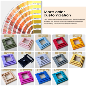 Caja de Regalo de Suspensión de Película de PE con Logotipo Personalizado, Patrón Sólido Simple y Transparente, Impreso, PERFECTUSM, Caja de Exhibición de Joyería Cuadrada 3D - Product Image 6