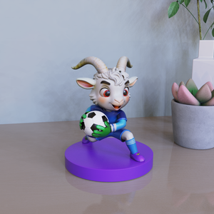 تمثال حارس مرمى مصنوع يدويًا من الراتنج على شكل ماعز، قابل للتخصيص بالجملة، تحفة فنية راقية للسوق الأوروبية - Product Image 5