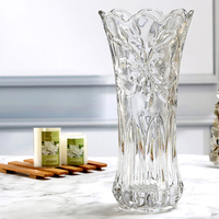 Nordique de haute qualité Transparent Fleurs Eau Arrangement De Bureau Creative Maison Ornements Décoratifs Vase En Verre De Cristal