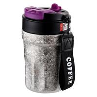 Vente en gros de gobelets isothermes en titane pur à double paroi, personnalisés avec logo, 400 ml, portables, pour les voyages, tasses à café