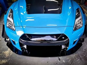 Kit carrosserie large style LB2 pour Nissan GT-R R35 2007-2023 : pare-chocs avant et arrière, jupes latérales, spoiler, capot - Product Image 2