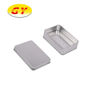 <span class=keywords><strong>Caja</strong></span> Metálica <span class=keywords><strong>Rectangular</strong></span> Plateada Promocional con Certificación ISO, Reciclable, con Tapa y Opción de Logotipo Personalizado, Materiales Reciclados - Product Image 5