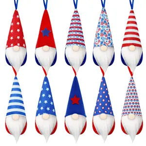 День памяти гнома, специальный день независимости, патриотическая кукла гнома, американская плюшевая безликая кукла, 4-я из July Decor Gnomes