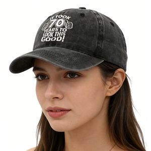Gorras de Béisbol Ajustables de 6 Paneles con Letras, Regalos de <span class=keywords><strong>Cumpleaños</strong></span> Vintage para <span class=keywords><strong>40</strong></span>, 50, 60 y 70 Años, Ideas de Regalos de Feliz <span class=keywords><strong>Cumpleaños</strong></span>, Venta al Por Mayor - Product Image 4
