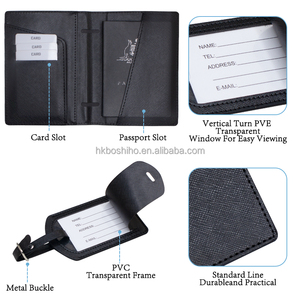 ซองใส่พาสปอร์ตหนังแท้ RFID ป้องกันการโจรกรรมข้อมูล ดีไซน์ทันสมัย ใช้งานได้หลากหลาย พร้อมป้ายติดกระเป๋าเดินทาง PU  จัดส่งรวดเร็ว บรรจุในกล่อง - Product Image 4